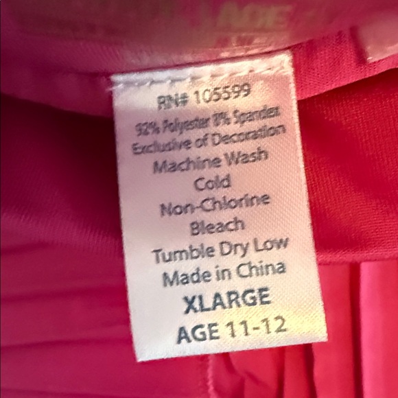 Garb - Vibrant Dark Pink Pleated Skort. Great for tennis/gold. Size 11-12. - Picture 8 of 8
